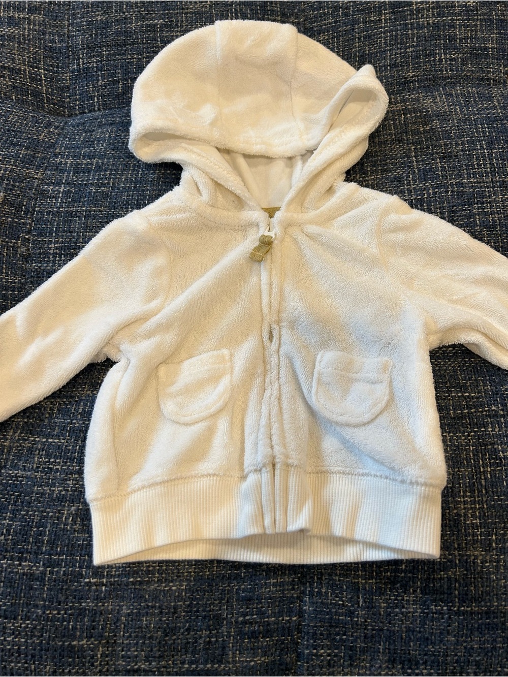 ☀️ 3/$15 Carter’s Newborn Terry Cloth Hoodie White